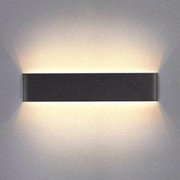 Applique Murale Interieur led Noir 14W 3000K Lampe Murale Blanc Chaud Moderne Design ac 220V pour