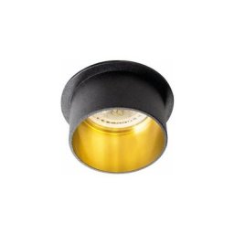 Kanlux - Support de Spot Encastrable Rond spag s Noir-Or