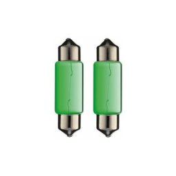 2x Ampoule navette vert 24V 5W 10x36mm SV8.5 universelle camion fourgon camping car voiture moto