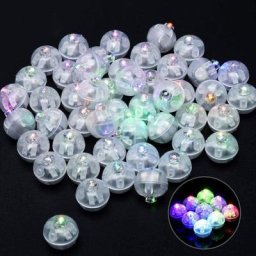100pcs Mini lampe flash ronde à led pour ballon, lanterne en papier étanche, longue durée de vie,