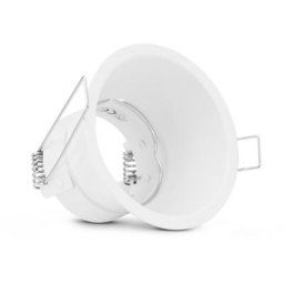 Miidex Lighting - Support de spot fixe Basse Luminance Ø82mm blanc