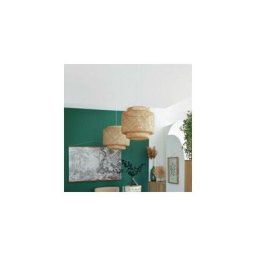 Suspension Bambou Naturel 30cm pour Ampoule E27