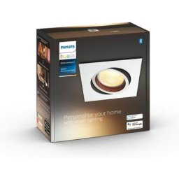 Philips - Hue White Ambiance milliskin Spot encastré carré 1x5.5W extension - Blanc (Télécommande