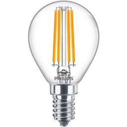 Corepro LEDluster E14 Boule Filament Claire 6.5W 806lm - 840 Blanc Froid Équivalent 40W - 4000K
