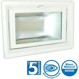 Eclairage Design - Downlight Spot Rectangulaire Pro Escamotable orientable 35W 4000k Garantie 5 Ans
