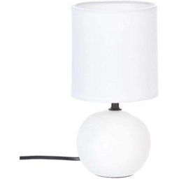 Atmosphera - Lampe céramique blanche H25 créateur d'intérieur - Blanc