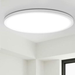 Plafonnier LED 38W Luminaire Salle de Bain 1700LM Blanc Naturel 5000K Lampe de Plafond Étanche IP54
