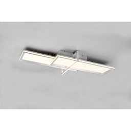 Trio Lighting - Plafonnier Charleston Aluminium balayé 1x21W smd led - Gris
