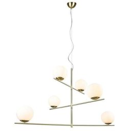 Trio Lighting - Suspensions Pure 6x28W E14 Laiton Mat - Laiton Or Doré