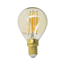 Ampoule led (P45) / Vintage au verre ambré, culot E14, 3,8W cons. (30W eq.), 350 lumens, lumière