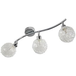Lindby - Plafonnier à intensité variable 'Ticino' en métal pour couloir - argenté, chromé