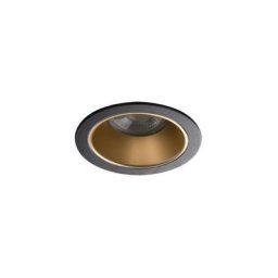 Support Spot Encastrable Plafond Or/Noir 10W MR16/PAR16 Ø89mm GU10 /Gx5.3 IP20