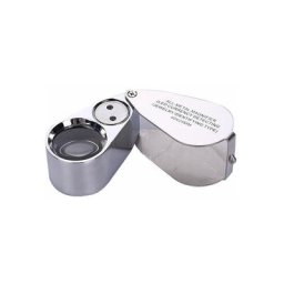 Tumalagia - Loupe Pliable en Métal pour Bijoux, Loupe Bijoutier X40, Loupe Bijoutier, Loupe