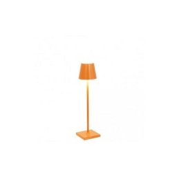 Zafferano - Poldina Pro Micro orange rechargeable et dimmable led lampe de table