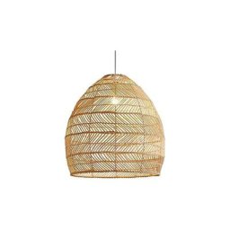 Suspension, Lampe en Rotin Pendentif Lumière Vintage Abat-Jour Suspendu E27 Salle à Manger Décor à