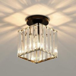 Delaveek - Plafonnier en Cristal led Mini Lampe Lustre en Cristal, Lustre de Plafonnier Moderne,