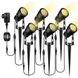 Spot extérieur led cob Lampe led jardin encastrable spot extérieur à piquer lumiere blanc chaude