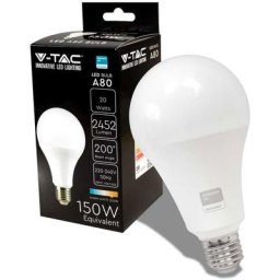 Pro VT-233 Ampoule à puce led Samsung smd lampe 20W E27 120LM/W A80 blanc chaud 3000K - sku 21237