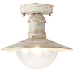 Plafonnier Lampe d'extérieur Oslo métal plastique antiquewhite Ø24cm H: 21,5cm IP44