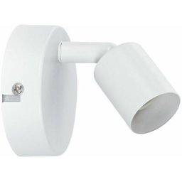 Spot Carolina max 1x10W GU10 Blanc dépoli 230V Métal