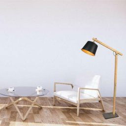 Lampadaire Harris Noir mat 1x60W E27 - Noir