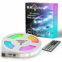 B.k.licht - Bande led usb 5 m Bande lumineuse rgb changement de couleur Guirlande lumineuse colorée