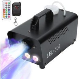 Machine à fumée rgb Show 500W Smoke led effet brouillard dj sans fil à distance 13 couleurs - Noir