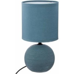 Lampe Céramique Boule Bleu - Atmosphera créateur d'intérieur - Bleu