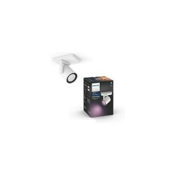 Philips - Hue White & Color Ambiance Spot Argenta Blanc, Compatible Bluetooth, fonctionne avec