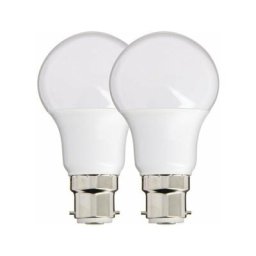 Lot de 2 Ampoules led A60, culot B22, 9W cons. (60W eq.), lumière blanc neutre - PACK2EB806GCW