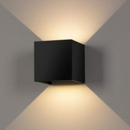 7W Led Applique murale chambre Moderne Interieur, Up and Down Design Réglable Lampe, Aluminium