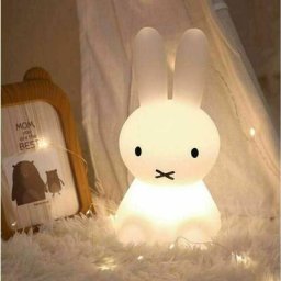 Led Veilleuse, Jouet Lumineux pour Enfants Décoration De Chambre en Silicone Lapin Veilleuse