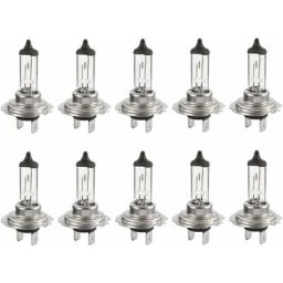 10pcs Ampoule halogène Led 12V H7 55W, Durable Ampoule blanche chaude Feux de route / feux de