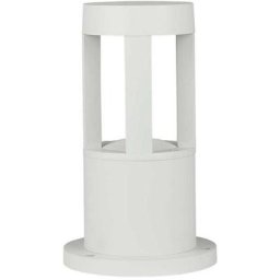 VT-830 Lampadaire de jardin led cob 10W 25cm corps blanc IP65 blanc naturel 4000K - sku 128317
