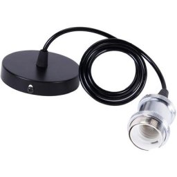 Lampe Suspension Vintage Style Industriel Douille Spirale E27 Lustre Simple Câble Support de Lampe