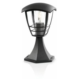 Philips - creek Borne extérieure max. 1x60W E27 - 30x18x18 cm - IP44 - Noire