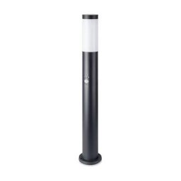 Lampe de jardin led 80cm avec douille E27 (max 60W) en acier inoxydable noir IP44 - V-tac