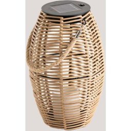 Sklum - Lampe de table solaire à del sans fil d'extérieur Vanir Marron Naturel