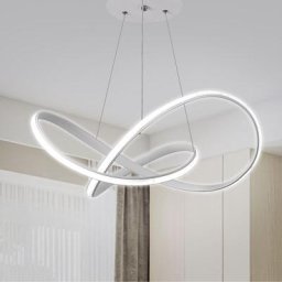 Suspension de Salon led Moderne, 6000K, Lustre Suspendu Réglable Plafonnier Contemporain, pour