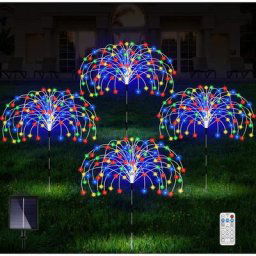 Led feux d'artifice solaires festival extérieur jardin jardin pelouse décoration lights-1 drag
