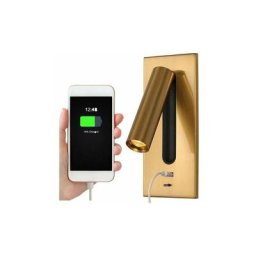 Liseuse Lampe led Tete De Lit Caché Interrupteur Lampe De Chevet, usb Encastré Lampe De Chevet