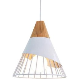 Stoex - Suspension Vintage Plafonnier Industriel en Métal Design en Bois Lampes Suspendues