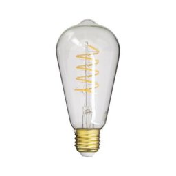 Ampoule led (ST64) Edison / Vintage, culot E27, 4W cons. (28W eq.), 300 lumens, lumière blanc chaud