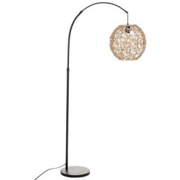 Lampadaire arc Raahe naturel noir H 180 - Atmosphera créateur d'intérieur - Noir