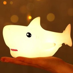 Veilleuse Requin Enfants, 7 Couleurs Changeantes led Portable Touch Baby Lamp, Veilleuse Animal en