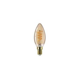 Philips Ampoule Led Filament Dimmable E14 230v 2,5w(=15w) 136lm 1800k Ledcandle Flamme Ambrée