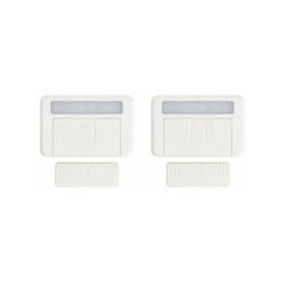 Lot de 2 éclairages de placard et tiroir à piles (incluses) - Détection magnétique - 50 lumens