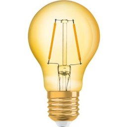 Osram Vintage 1906 LED E27 Poire Filament Dorée 2.5W 220lm - 824 Blanc Très Chaud Équivalent 25W