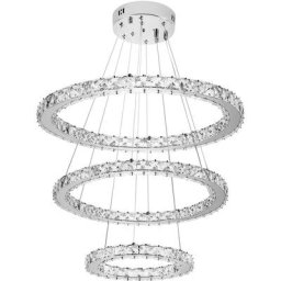 Suspension 72W Lustre de Cristal LED Suspension LED Luminaire de Salle à manger Eclairage de
