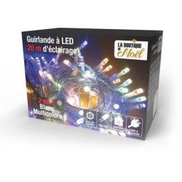 Guirlande lumineuse à led multicolores 20 mètres